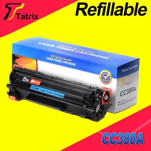 For HP88A 388A CC388A Refillable Toner Cartridge For HP LaserJet P1007 P1008 P1106 P1108 M1136 1213nf 1216nfh Printer