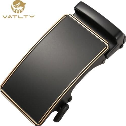 VATLTY 2021 Fashion mens belt buckle, elegant black gold hard metal buckle 3.6cm business suit belt buckle for men K23622