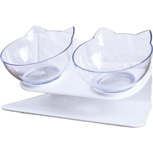 New Non-Slip Double Cat Bowl Dog Bowl With Stand Pet Feeding Cat Water Bowl For Cats Food Pet Bowls For Dogs Feeder Pet Supplies