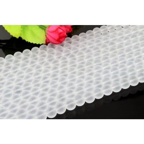 Wholesale Natural Transparent Grind stone beads Jewelry Making loose stone beads strand 15" 4/6/8/10mm