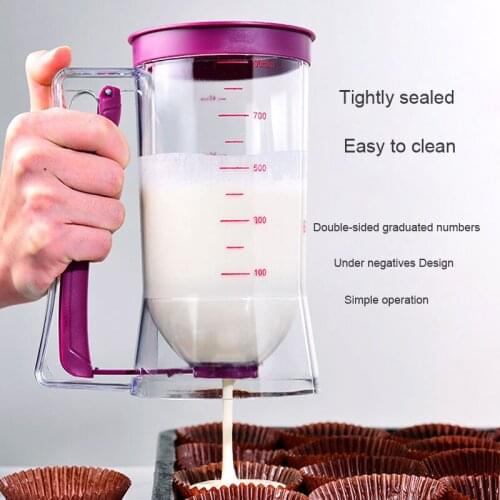 Cupcakes Pancakes Cookie Portable Measuring Cup Kitchen Gadgets Cream Separator Paste Funnel Batter Dispenser Baking Accessories