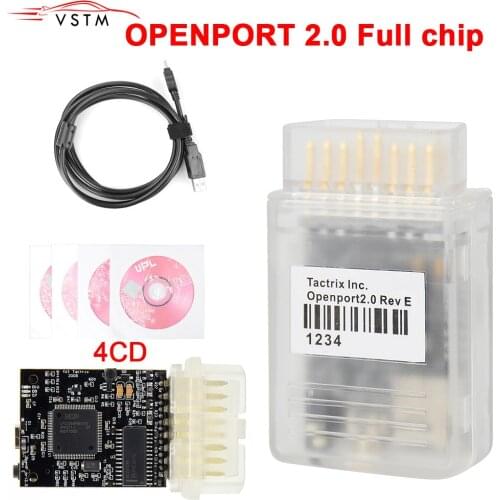 Professional Tactrix Openport 2.0 ECUFLASH Auto ECU Chip Tuning Scanner Open Port 2.0 With All Software OPENPORT 2.0 with 4CD