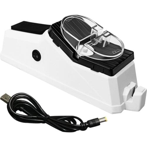 Sharpener USB Electric Whetstone Plastic Household Grinding Sharpening Stone with Protector Cover Kitchen Accessories