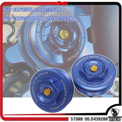 For Honda CRF250L CRF 250L CRF250 L Front Fork Top Cap Motorcycle CNC Aluminum with Logo Dirt Bike Parts Accessories CRF250RALLY