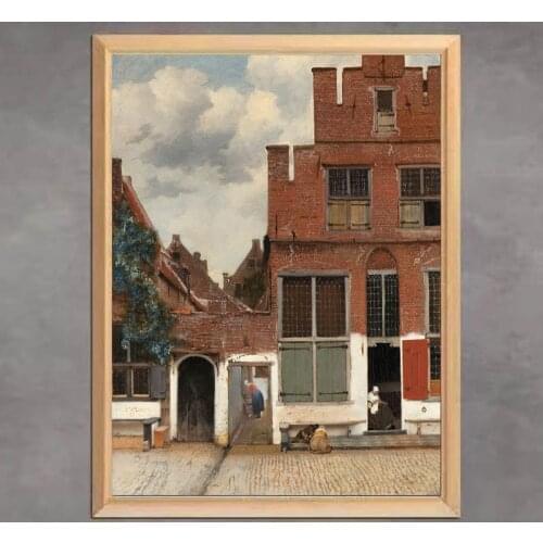 World Famous Painting "The Little Street" Diamond Painting Mosaic Home Decoration Johannes Vermeer Series