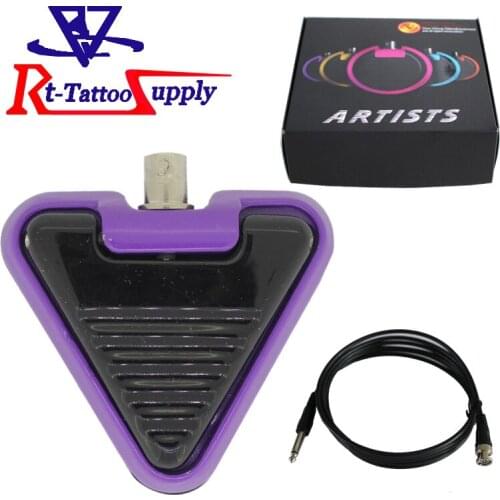 YILONG Free Shipping Professional Round Tattoo Machines Power Supply Mini Flat Foot Switch Pedal for Tattoo Machine GUB