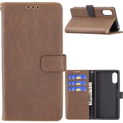 1pcs Retro Leather Case For Sony Xperia ACE II SO-41B Magnetic Wallet Cover with Stand Card Holder