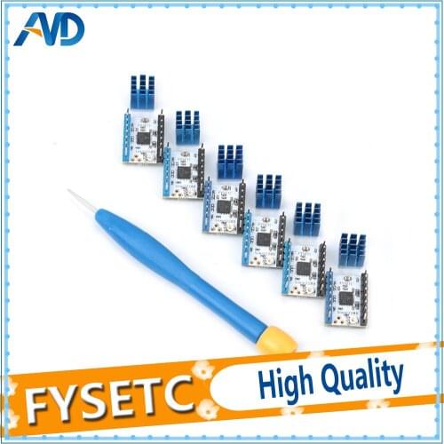 10pcs TMC2208 v1.2 Stepping Motor Mute Driver Stepstick Power Tube Built-in Driver Current 1.4A Peak Current 2A Replace TMC2100