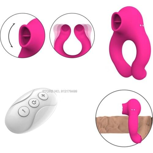 18Sex toys for Women Couples Remote control vibrator Sucking & Licking Nipple Sucker Clitoris Stimulator suction tongue vibrator