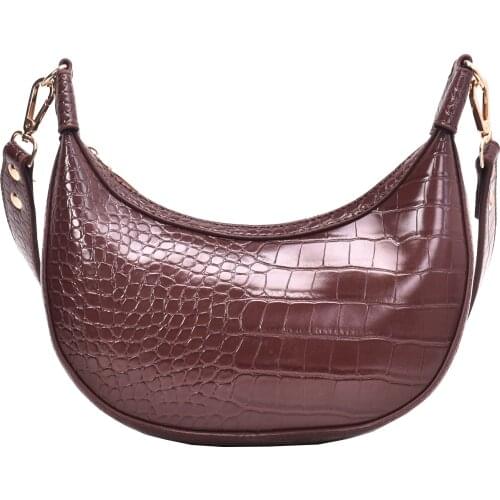 2021 Small Shoulder Simple Bag Lady Phone Handbags and Purses Stone Pattern Retro Pu Leather Crossbody Bags for Women