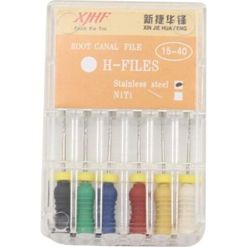 25mm stainless steel dental H files root canal endo files dental hand files stainless steel K H R files Dentist Tools Instrument