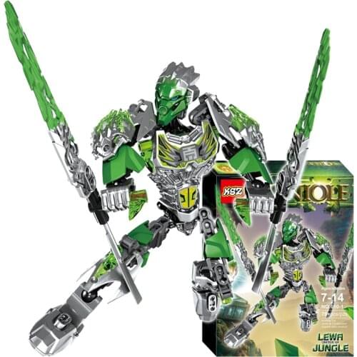 BIONICLE Lewa Jungle Keeper Action Figures Building Block Robot Toys For Kids Gift Compatible Major Brand 71305 79pcs/Set