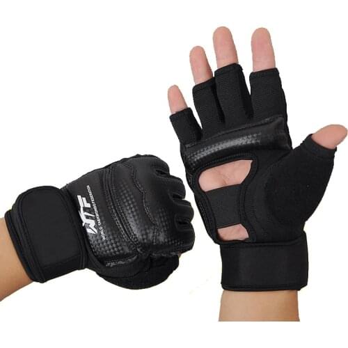 Adult Kids Children half finger Boxing Gloves Mitts Sanda Karate Sandbag Taekwondo Protector Gloves