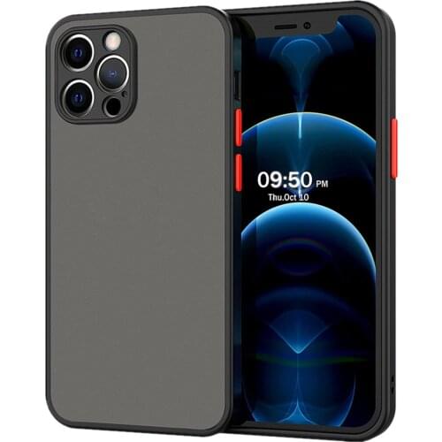 Phone Case For IPhone 12 Pro Max Cover Luxury Silicone Bumper Clear Hard PC Cover For IPhone 12/12 Pro Phone Protective Case