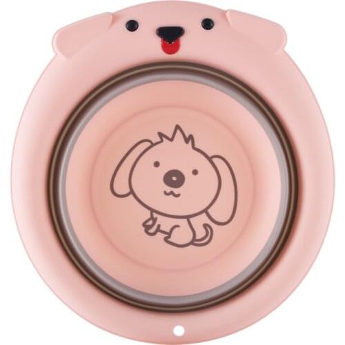 Children Folding Basin Baby Face Washbasin Cartoon Portable Home Newborn Baby Small Basin Baby Bathtub Bath Tub