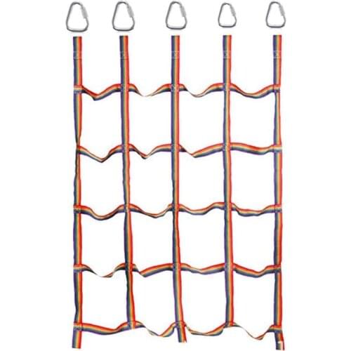 FBIL-Indoor/Outdoor Climbing Net (72 Inches X 57 Inches) Playground Freight Net,Swing Climbing Net,Children Climbing Net