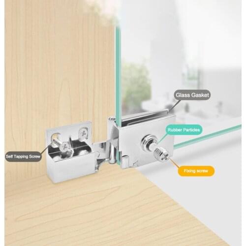 Cabinet Hardware Free Glass Hinge Up And Down Glass Coupling Head Joint Hinge Furniture Page high quality