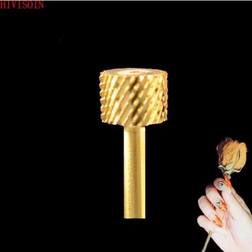 HIVISOIN-15pcs- Carbide Nail Drill Bit - 4-Week Backfill Bit - (60060010) Gold