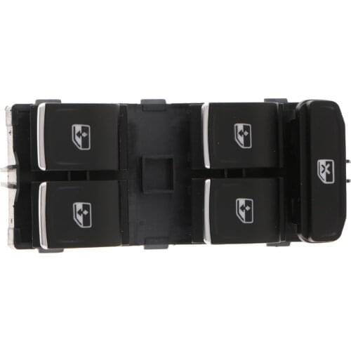 Chrome Electric Power Window Switch Car Safety for VW Golf GTI MK7 Passat B7 5G0959857C Black