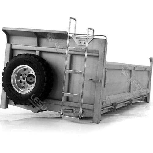 Toy Truck Model Metal Hopper Bucket For Car 1/14 Rc Truck 8X8 Hydraulic Cylinder Dump Trucks LESU Tamiya Benz Arocs Upgrade Part