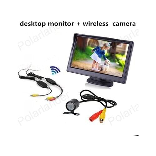 Pocket-sized Car Camera with Video Transmitter and Receiver Kit for packing reversing 4.3 inch screen