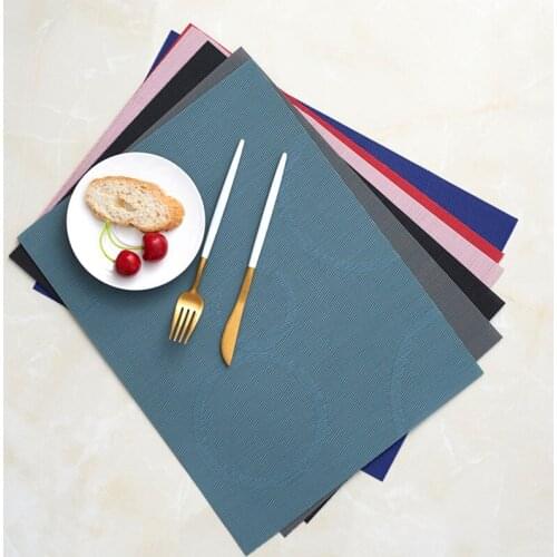 Kitchen Placemats Heat Insulation Dinning Table Mat 30*40cm Cup Mats Coaster Waterproof Tablemats PVC Tableware Pad Home Decor