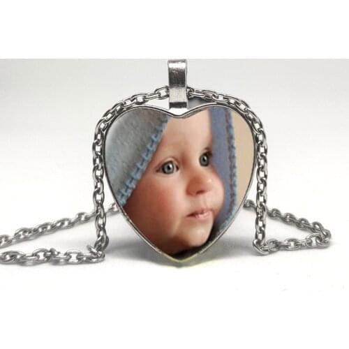 Personalized Photo Pendant Customized Necklace Photo for Your Baby Baby Mom and Dad Grandparents A Gift for Family Members-69