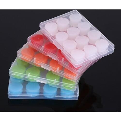 Multi-color Silicone Resin Cylindrical Earplugs Swimming Shower Waterproof Earplugs Soft Earplugs Prevent Inflammation