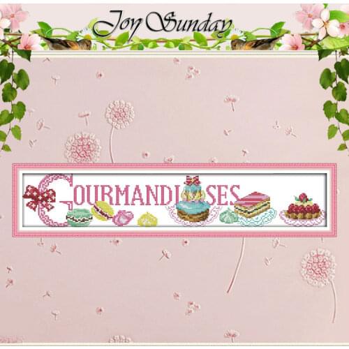 Dessert Patterns Counted Cross Stitch 11CT 14CT Cross Stitch Set Wholesale Chinese Cross-stitch Kit Embroidery Needlework