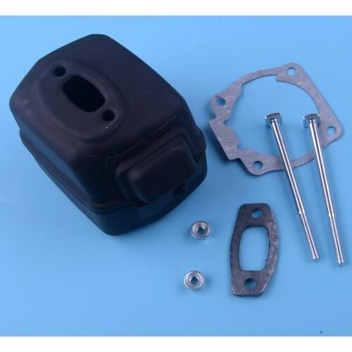 7pcs Metal Exhaust Muffler Silencer Bracket Bolt Nut Gasket Kit Fit For Husqvarna 55 Rancher 51 50 Chainsaw 501766605 503218202