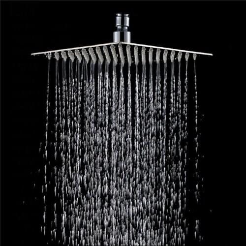 Rainfall Shower Head Stainless Steel Ultra-thin Showerheads 20x20cm 8inch Square Rain Shower Bathroom Top Thin Sprayer