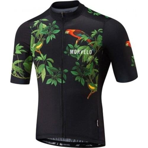 2018 Summer Morvelo short-sleeved bicycle Jersey high elasticity, no restraint, high penetration, new bicycle sweatshirt