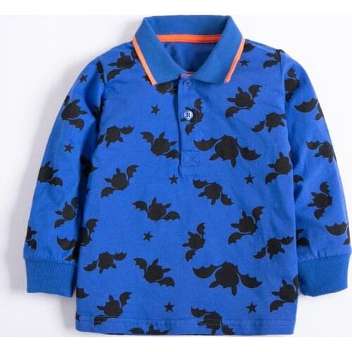 Autumn Toddler Boy Dinosaur Long Sleeve Polo Shirts Kids Cotton Clothes Boys Lapel T Shirts Tops Fall Boutique Outfits Baby Girl