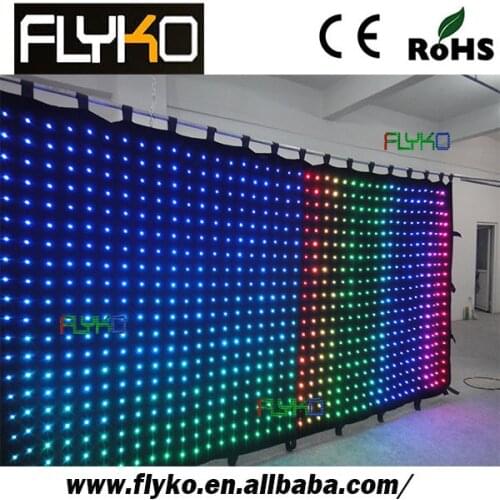 P10 4x2m best price rgb flexible led stage curtain screen