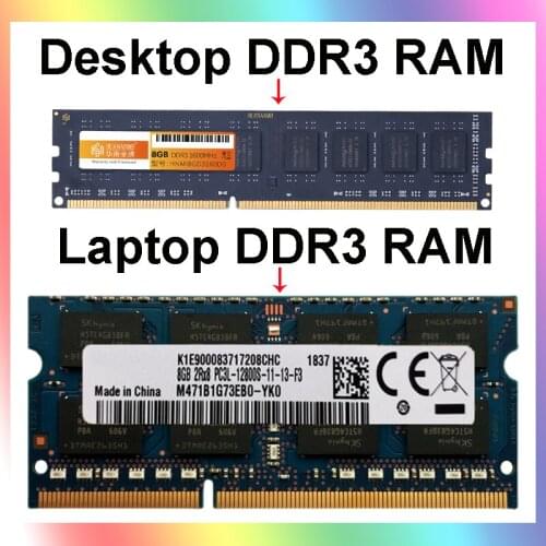2G DDR3 Laptop Memory 4G 8G DDR3 1600MHz Memory for Laptop RAM 4G Desktop Memory Modules Computer Parts 2 Years Warranty