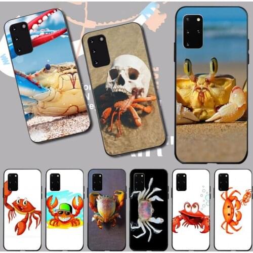 PENGHUWAN lovely crab Newly Arrived Black Cell Phone Case for Samsung S20 plus Ultra S6 S7 edge S8 S9 plus S10 5G