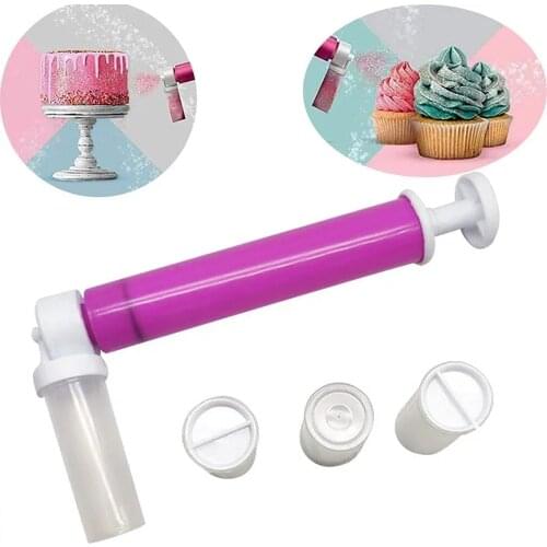 Cake Spray Gun Cake Airbrush Coloring Sprayer Duster Manual Watering Can Cake Decorating Tools Kitchen Baking Tools