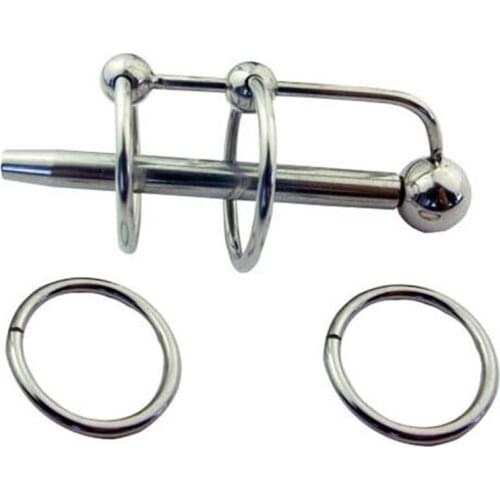 Hollow Urethral Plug Penis Wand Sex Toys For Men Penis Insertion Cock Rings Stainless Steel Urethral Sound Dilators Cbt Chastity