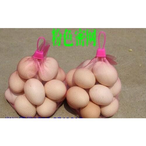 Pink color Package material 30cm nylon bag Egg bag net soft material for home storage bag accessories &supermarket supplies