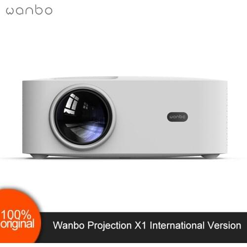 Global Version Wanbo X1 Projector OSD Wireless Projection Low Noise LED Portable Projector Keystone Correction For Home Office