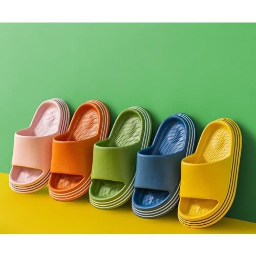 2021 New EVA Slippers Summer Thick-soled Household Soft Slipper Indoor Boys Girls Non-slip Sandals Kids Croc pantuflas