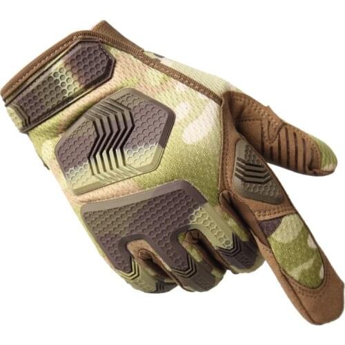 Tactical Racing Riding Gloves Men Full Finger PU Leather Velcro Shooting Outdoor Bike Cycling Mountain Climbing Fighting Hunting