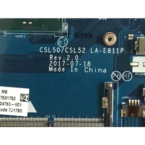 AVAILABLE.BRAND NEW.LA-E811P MAIN BOARD FOR HP 15-BS MOTHER BOARD,PROCESSOR N3710 +VIDEO CARD (PLEASE COMPARE)