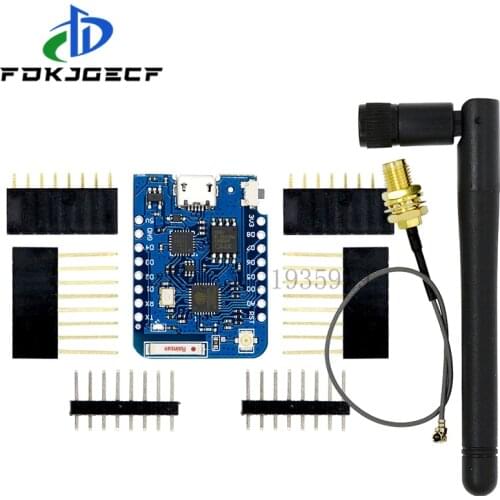 WEMOS D1 Mini Pro 4M 16M Bytes External Antenna Connector NodeMCU Based ESP8266 ESP-8266EX CP2104 WIFI Development Board Micro