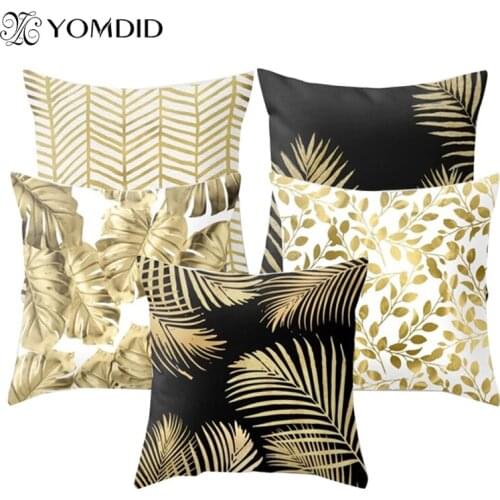 1Pcs Leaves Pattern Polyester Throw Pillow Cushion Cover Car Home Decor Sofa Bed Decorative Pillowcase Geometric Cushion Cover
