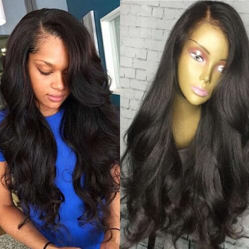 180% Density Body Wave U Part Human Hair Wig 1.5x4inch U Open Size Wavy Remy Brazilian Human Hair U Part Wigs For Black Women