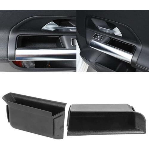 2pcs Car Interior Front Door Side Storage Box Organizer Container Holder for Mercedes-Benz B Class W247/GLB-Class X247 2019