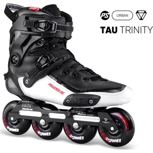2020 Original Powerslide TAU TRINITY 4*80mm Carbon Fiber Speed Inline Skates Adult Roller Skating Shoes Free Skating Patines