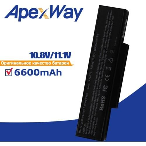 9 cell 6600mAh Laptop Battery for Asus K72DR K72DY K72F K72J K72JB K72JC K72JE K72JH K72JK A32-K72