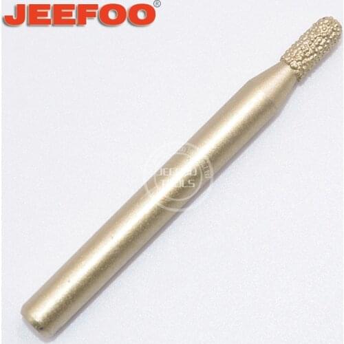 A3-6*4*9mm Jeefoo CNC Carbide Ball Nose Engrave Emery Bit Burr Stone Marble Granite